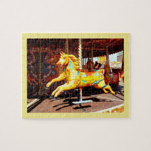 Merry-go-round horse jigsaw puzzle