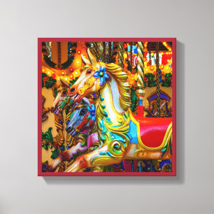 Merry-go-round horse series 28 canvas print