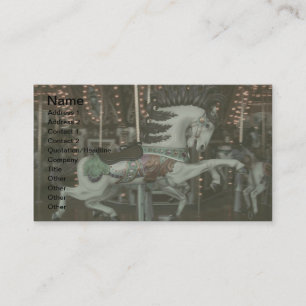 Merry-Go-Round Horse With Vintage Look Business Card