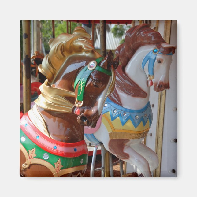 Merry-Go-Round Horses Magnet (Front)