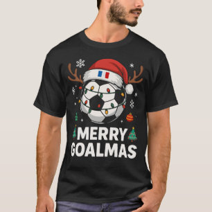 Merry Goalmas France - Funny Soccer Christmas T-Shirt