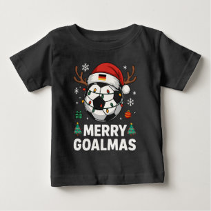 Merry Goalmas - Funny Soccer Christmas Baby T-Shirt