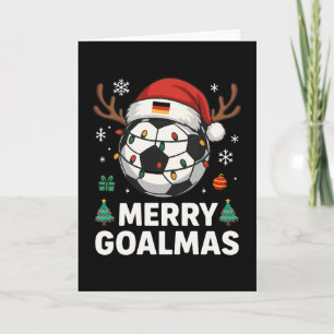 Merry Goalmas - Funny Soccer Christmas Card