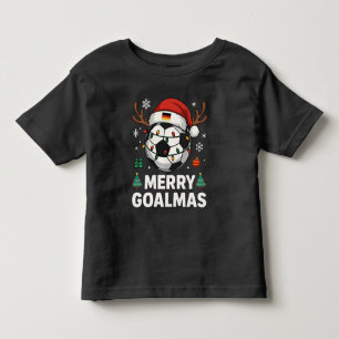 Merry Goalmas - Funny Soccer Christmas Toddler T-Shirt