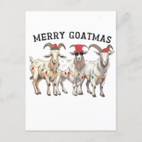 Merry Goatmas Animal Goat Lover Merry Christmas 