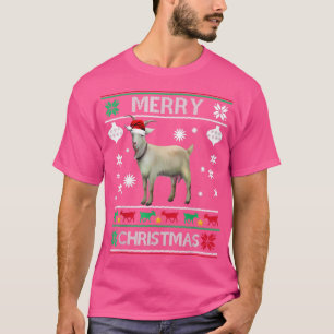 Merry Goatmas Christmas Goat Lovers Ugly Christmas T-Shirt