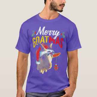 Merry Goatmas Ugly Christmas Sweater Goat Lover Fa