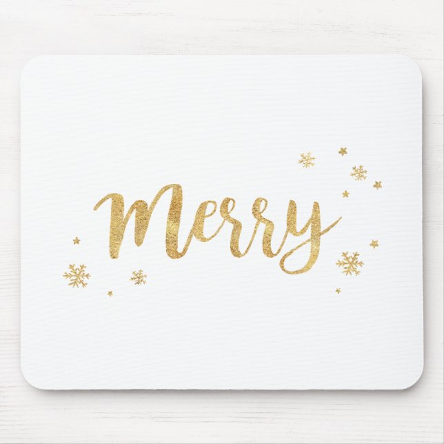 Merry (Gold) Mouse Mat (Front)