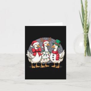 Merry Goose Funny Christmas Silly Humor Family Chr Card