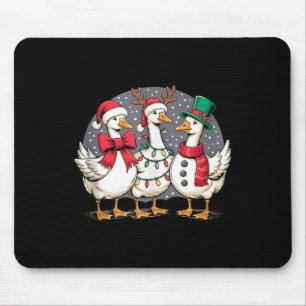 Merry Goose Funny Christmas Silly Humor Family Chr Mouse Mat