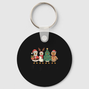 Merry Goose On The Loose Funny Christmas Silly Hum Key Ring