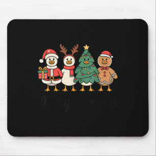Merry Goose On The Loose Funny Christmas Silly Hum Mouse Mat