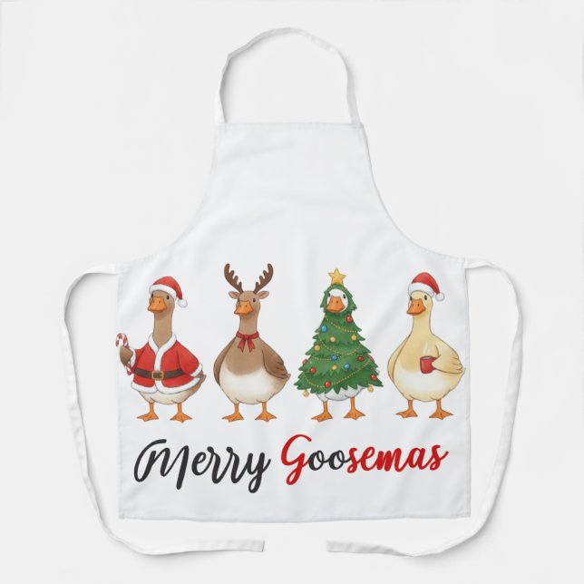 Merry Goosemas Apron (Front)