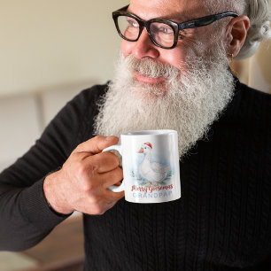 Merry Goosemas Personalized Mug