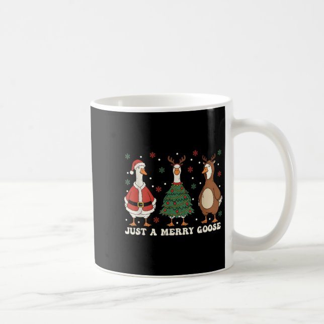 Merry Goosemas Santa Christmas Matching Family Chr Coffee Mug (Right)
