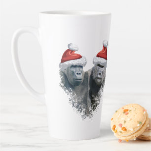 Merry Gorilla Christmas Latte Mug