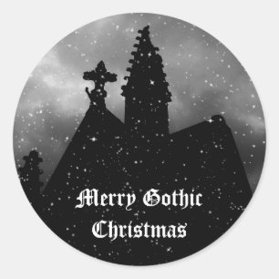 Merry Gothic Christmas stickers