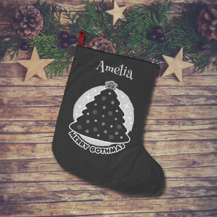 Merry Gothmas Personalised Large Christmas Stocking