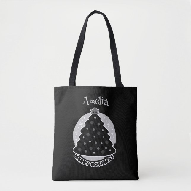 Merry Gothmas Personalised Tote Bag (Front)