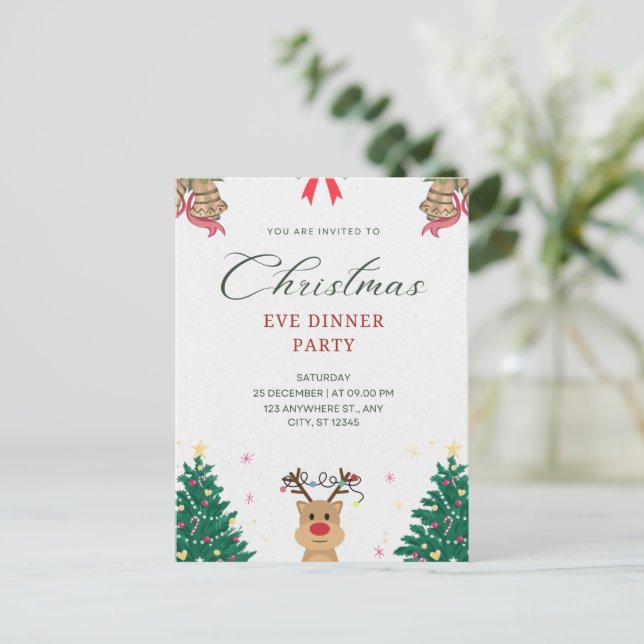  Merry Greetings Christmas Postcards   (Standing Front)