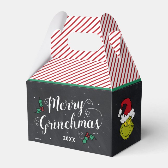 Merry Grinchmas | Grinch Holiday Party Favour Box (Back Side)