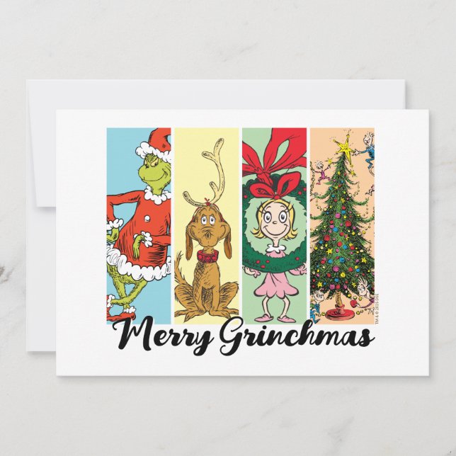 Merry Grinchmas Holiday Collage Card (Front)