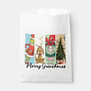 Merry Grinchmas Holiday Collage Favour Bags