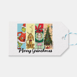 Merry Grinchmas Holiday Collage Gift Tags