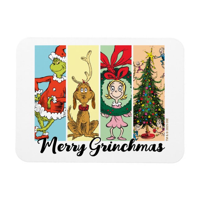 Merry Grinchmas Holiday Collage Magnet (Horizontal)