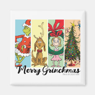Merry Grinchmas Holiday Collage Magnet