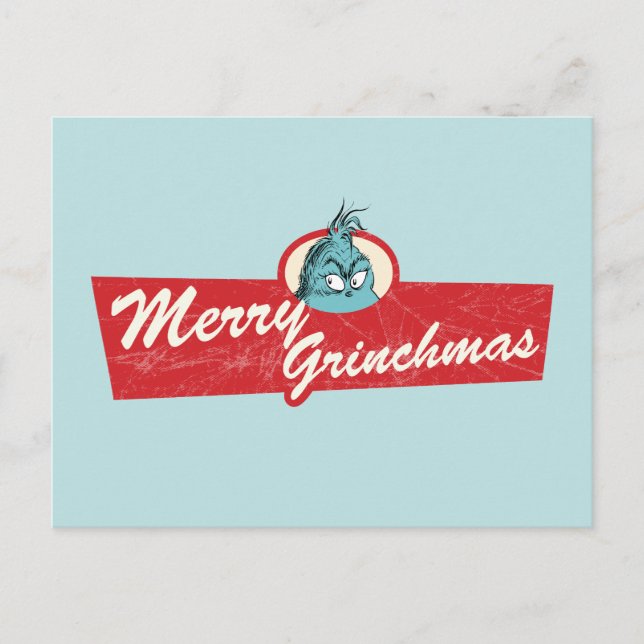Merry Grinchmas Quote Grinch Postcard (Front)