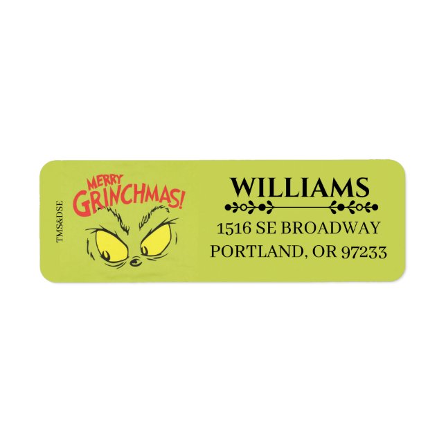 🎄Merry Grinchmas!🎄 | Whoville Holiday Label (Front)