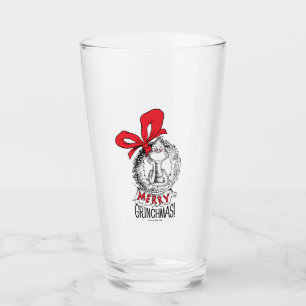Merry Grinchmas Wreath Grinch Glass