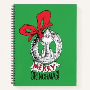 Merry Grinchmas Wreath Notebook