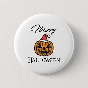 Merry Halloween, Halloween Christmas, Humor Hallow 6 Cm Round Badge