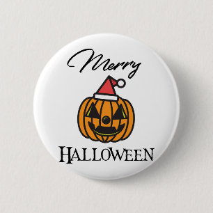 Merry Halloween, Halloween Christmas, Humour Hallo 6 Cm Round Badge