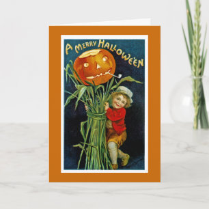 Merry Halloween Jack o' Lantern Card