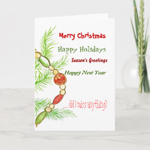 Merry Happy Christmas Card