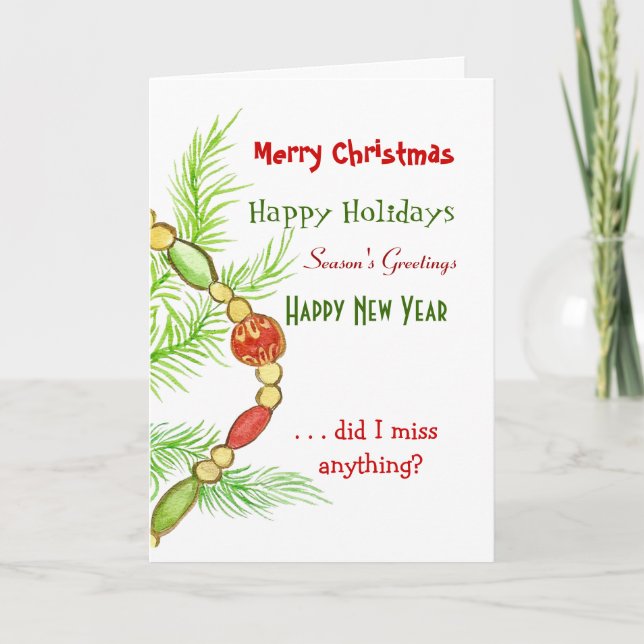 Merry Happy Everything Card (Front)