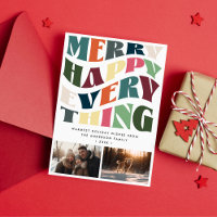 Merry Happy Everything Wave Typography 2 Photos