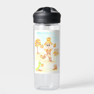 Merry harvest little ginger boy water bottle