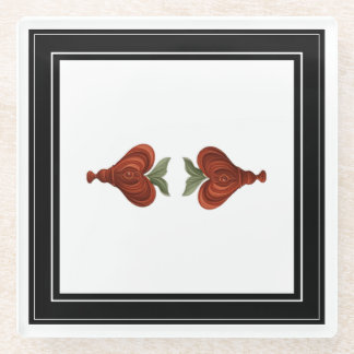 Merry Hearts Glass Coaster