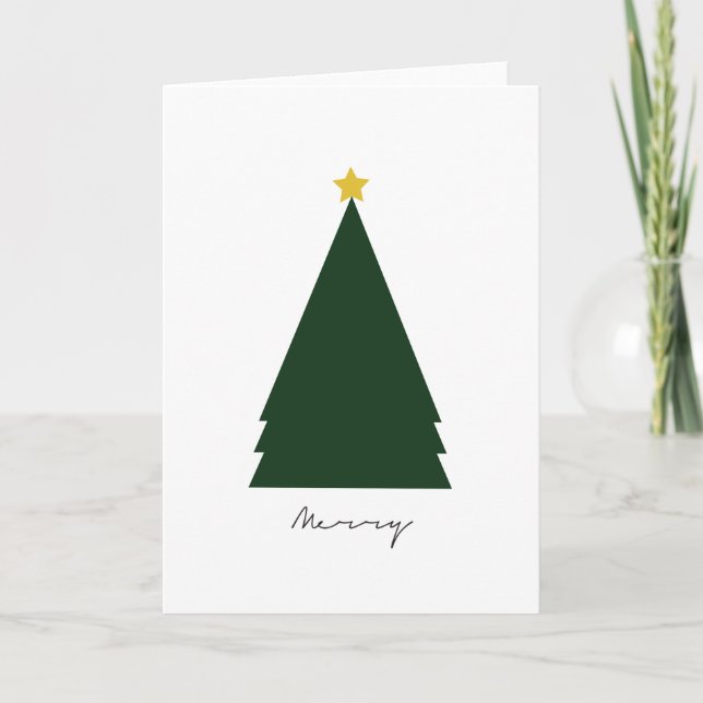 "Merry" Holiday Greeting Card (5" x 7") (Front)