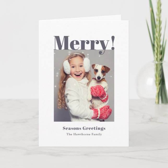 Merry Holiday Photo (Front)