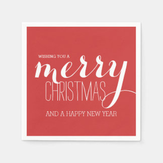 Merry Holiday Wishes | Holiday Paper Napkin