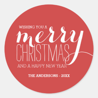 Merry Holiday Wishes | Holiday Sticker