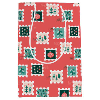 Merry Holly Days Stamps Medium Gift Bag