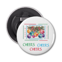 Merry Home Button Bottle Opener