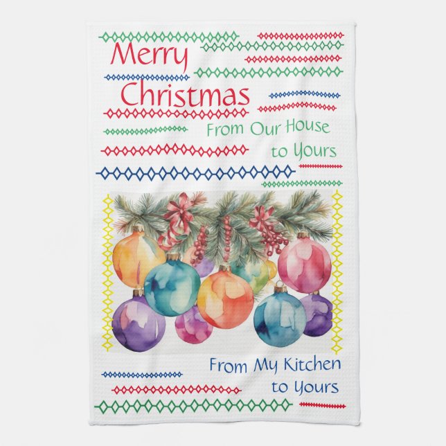 Merry Home Kitchen Towel (Vertical)