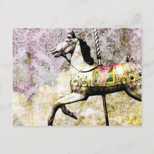 Merry Horse Holiday Postcard